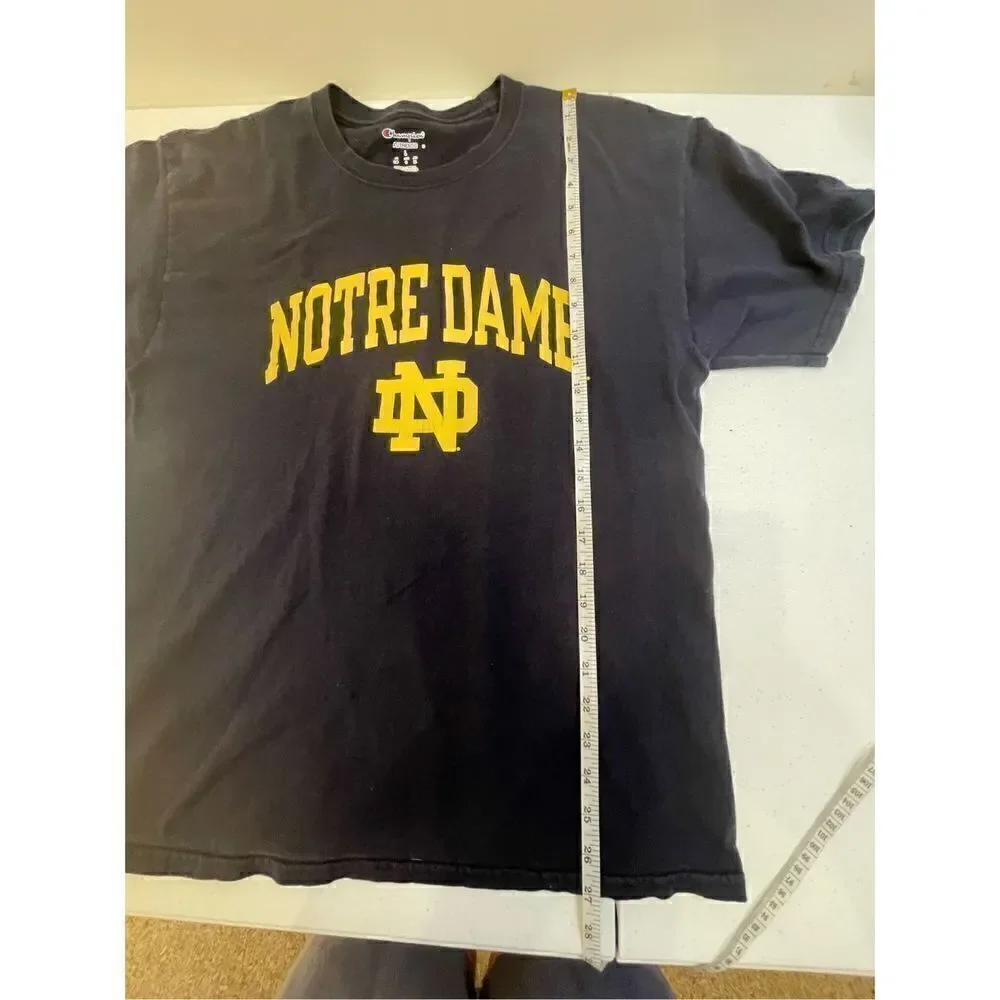 Notre Dame men’s navy t-shirt and baseball hat size large